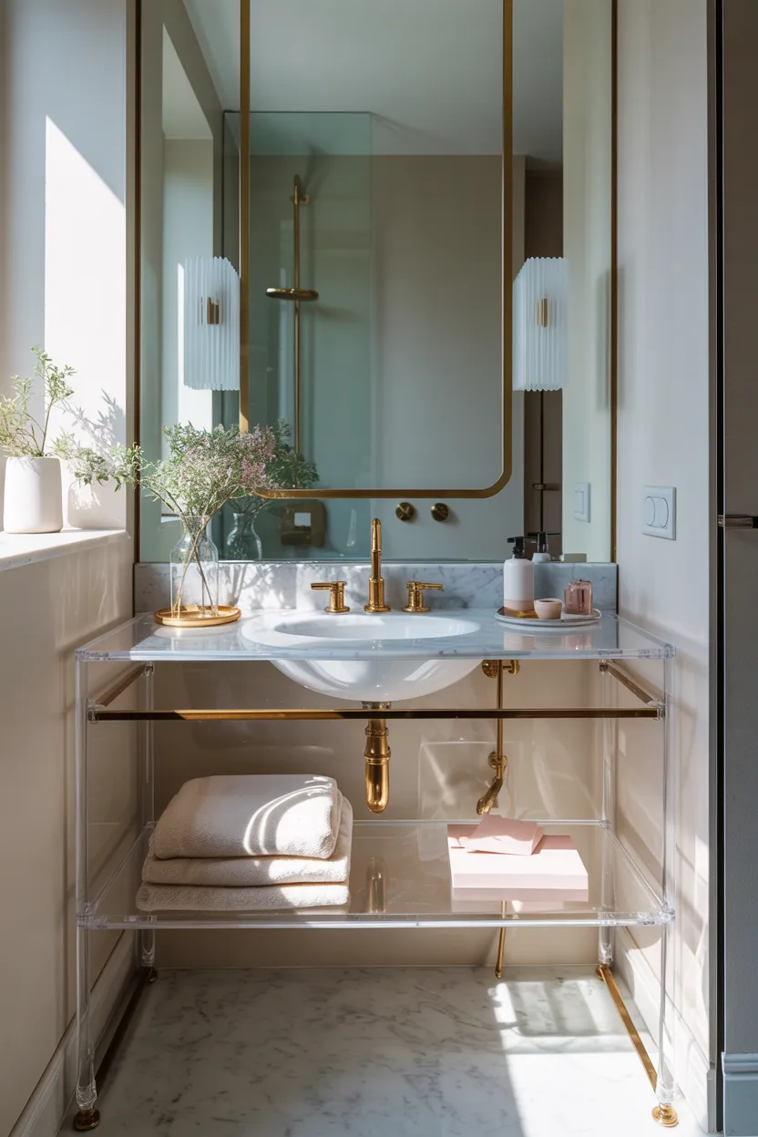 Choose Clear Acrylic Washstands