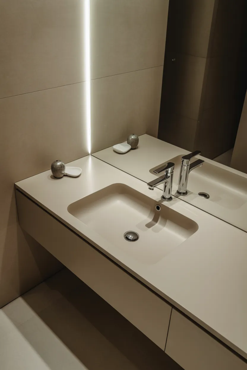 Choose Integrated Acrylic Sink Counters
