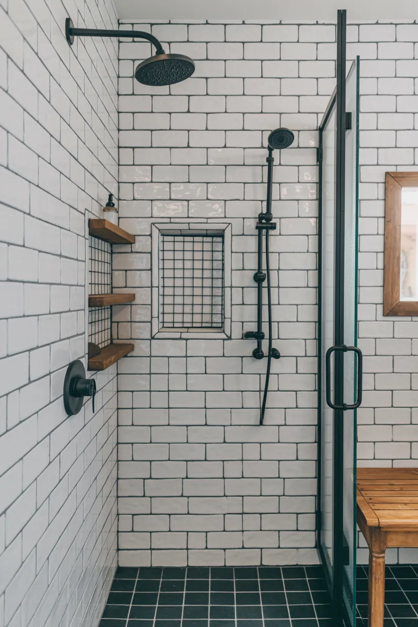 Choose Subway Tile with Dark Grout