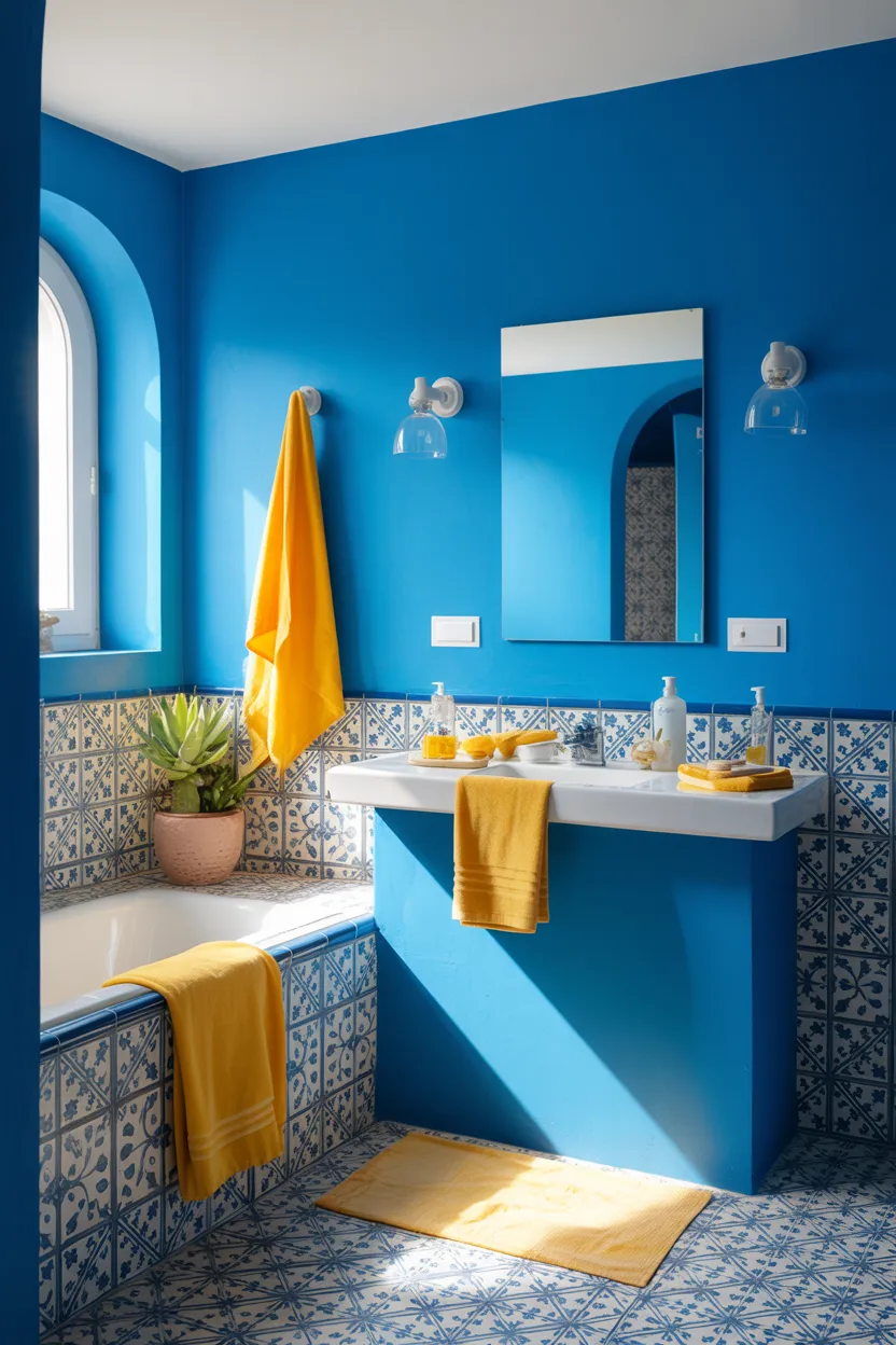 Cobalt Blue and Lemon Yellow