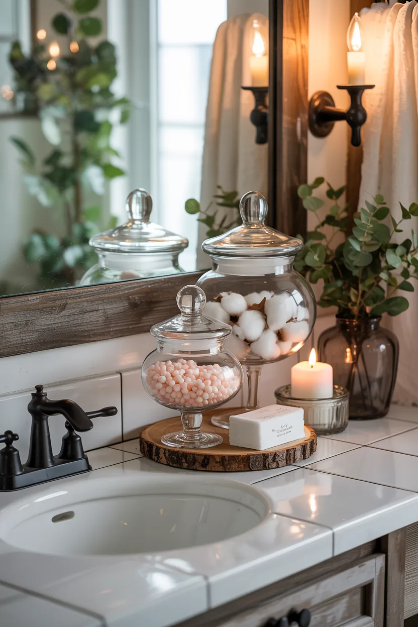 Display Apothecary Jars on Counters