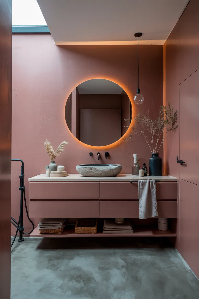 Dusty Rose and Matte Grey
