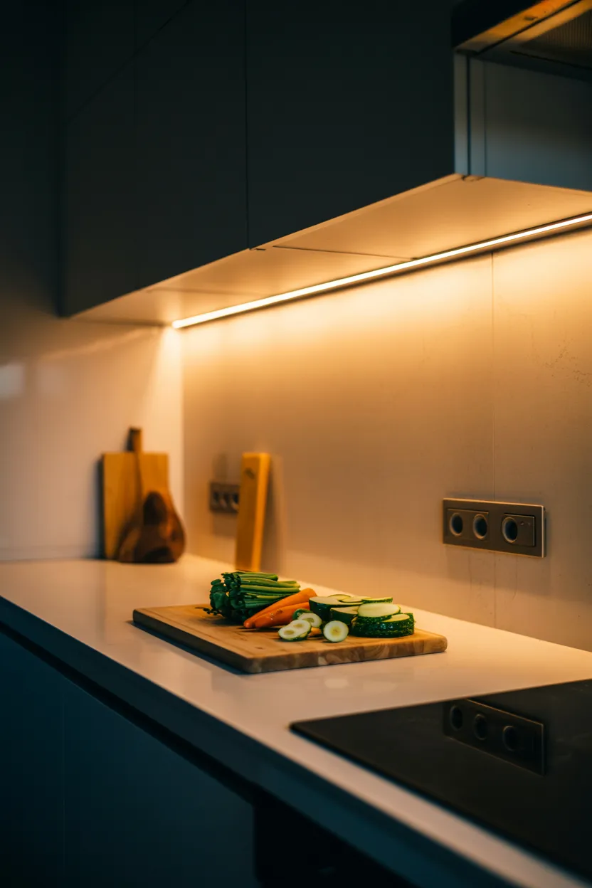 Illuminate with Under-Cabinet Lighting