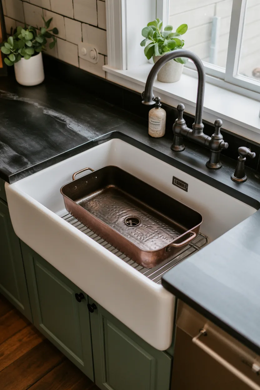 Install a Deep Farmhouse Sink