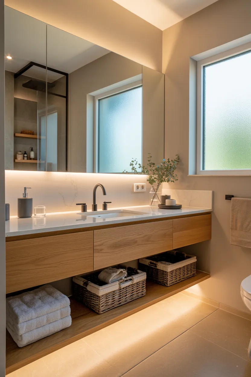Install a Sleek Floating Vanity