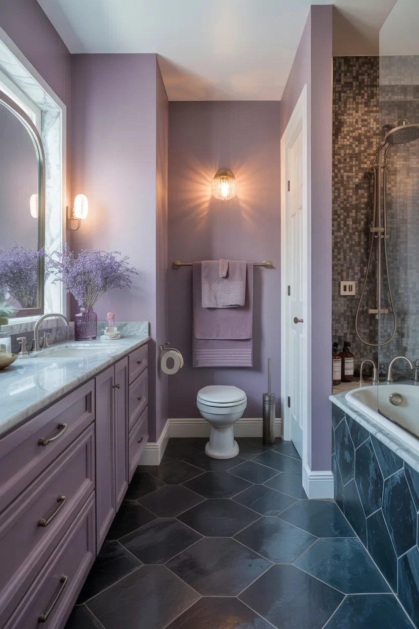 Lavender and Slate Grey