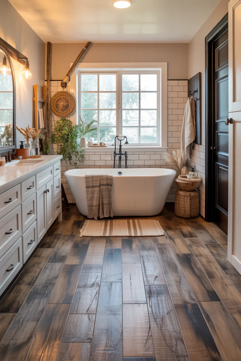 Lay Down Wood Look Porcelain Tile