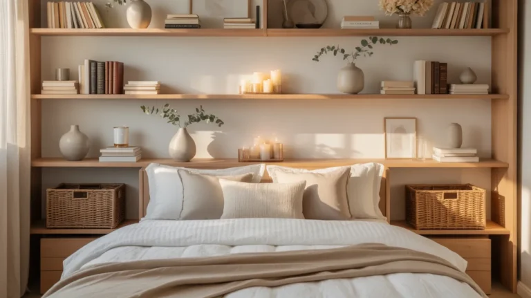 21 Bedroom Shelving Ideas That Look Neat and Pretty