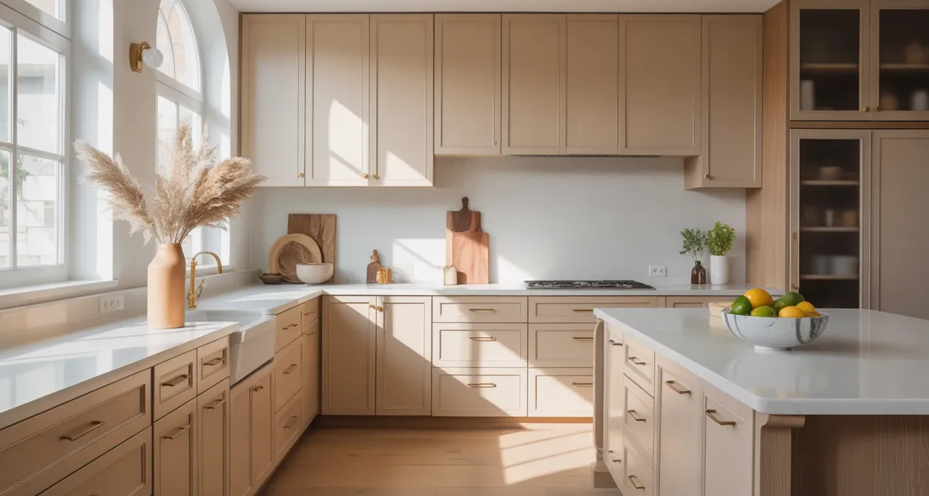 Beige Kitchen Cabinet Color