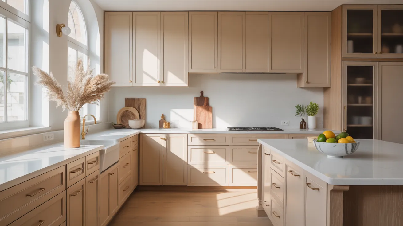 Beige Kitchen Cabinet Color