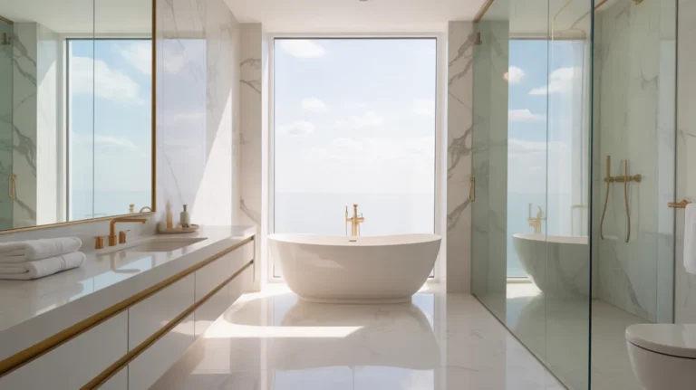 White Marble Bathroom Designs