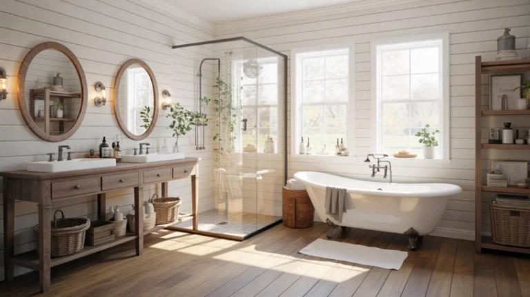 21 Modern Farmhouse Bathroom Ideas You’ll Love